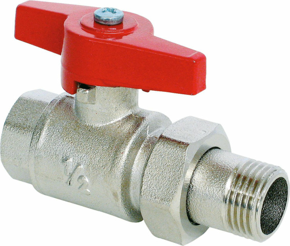 Kugelhahn mit Verschraubung Typ 350 R3/4"" mit Flügelgriff PN10 IGxAG NEU