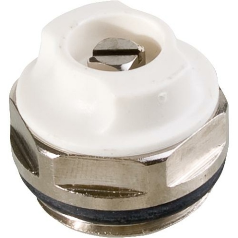 Valvola di sfiato girevole da 1/2"", in ottone nichelato con O-ring NUOVO