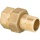 Effebi brass threaded fitting, flat sealing, 1/2"" ixa NEW