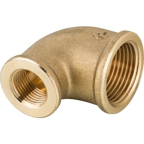 Effebi Winkel Messing reduziert 1"" x 1/2"" IGxIG NEU