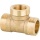 Effebi Pieza en T de latón DN20(3/4"") macho x DN15 (1/2"") hembra x DN20 (3/4"") macho con junta plana PN10 NUEVO