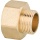Pointed socket brass DN40 (1 1/2"") IG x DN25 (1"") AG PN10 NEW