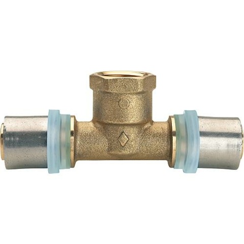 Evenes Pressfitting für MSVR Übergangs T-Stück reduziert (IG) 20x2mm-1/2-16x2mm, TH-Kontur NEU