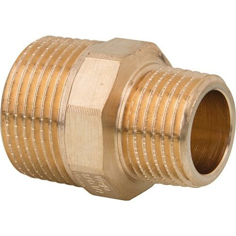 Viega gunmetal threaded fitting double nipple reduced type 3245 3/4"" X 1/2"" 266523 NEW