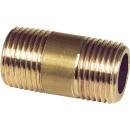 Dubbele nippel messing 1/2""x 70 NIEUW