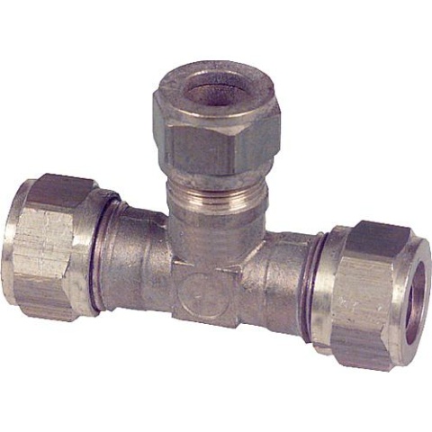Comisa compression fitting Ms. Red.T-piece 28x22x28 NEW