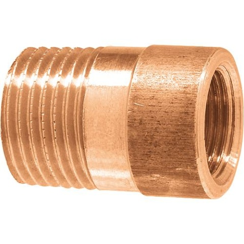 Viega gunmetal threaded fitting reducer, round type 3243, 1/4""AG x 3/8""IG 322540 NEW