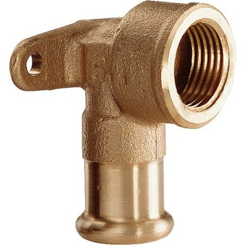 Aalberts Rotguss Pressfitting M-Kontur Wandscheibe 15x1/2"" IG Typ 6472g 6472G1512 NEU