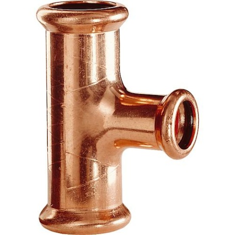 Aalberts Copper Pressfitting M-Contour T-Piece,reduced 18x15x18 Type 7130 7130181518 NEW