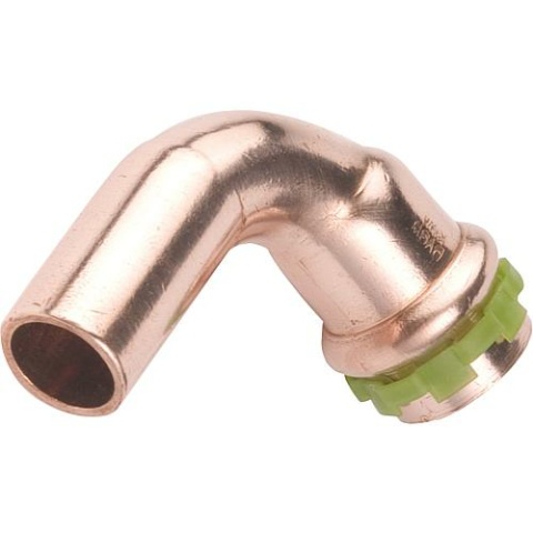 Aalberts copper press fitting V-contour bend 90° i/a Ø 28 mm type P5001 5001VW28 NEW