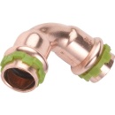 Aalberts copper press fitting V-contour bend 90°...