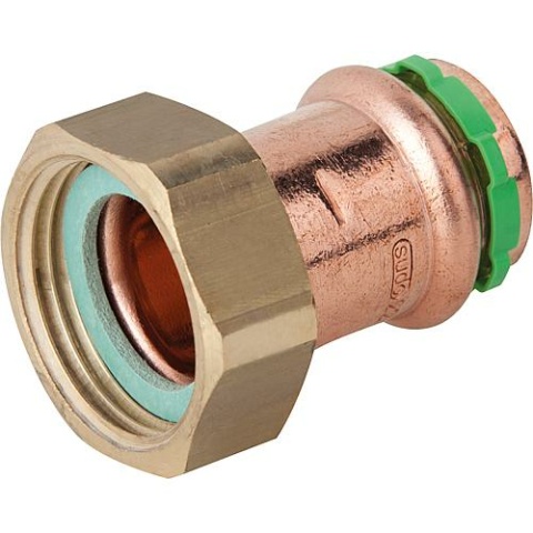 Aalberts Kupferfitting Raccord à sertir contour V Demi-raccord avec douille à sertir, 22 mm x 1"",VC5359 4359GVW221 NOUVEAU