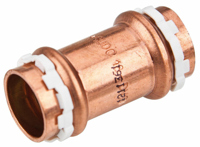 Aalberts Solar press fitting copper socket, 18 mm, V-contour, type VCS 5270 5270VS18 NEW