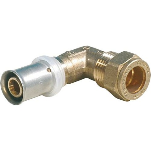 WS Pressfitting for MSVR TH contour press angle + compression fitting 16x15 NEW