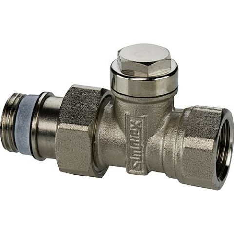 Racor de retorno simplex tipo IG/N MS niquelado Versión: Paso 1/2"" AG x 1/2"" IG F10378 NUEVO