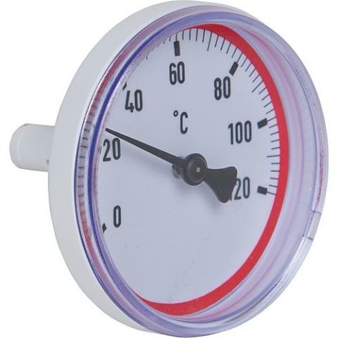 Termometro di flusso Evenes rosso per valvole a sfera Easyflow NUOVO