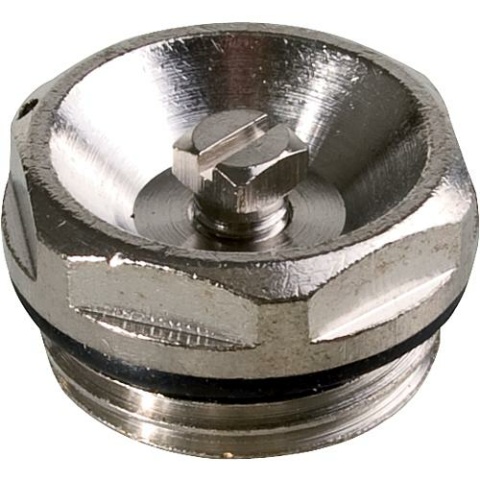 Soupape daération 1/4"" Laiton nickelé avec joint EPDM NOUVEAU