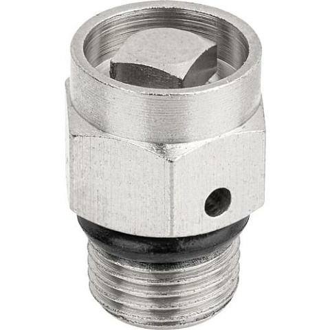 Megaro Entlüftungsventil 1/8 Messing vernickelt Konische Dichtung NEU