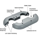Megaro single rose type Milan signal white - similar to RAL 9003 - 19 mm NEW