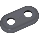 Megaro double rose - type Milan traffic grey B - similar to RAL 7043 - 21.7 mm NEW