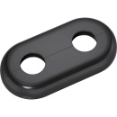 Megaro doppia rosa - tipo Milano nero-grigio - simile a RAL 7021 - 15 mm NUOVO