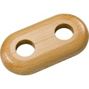 Megaro Holz-Einzelrosette Typ Schwarzwald Buche - 16 mm NEU