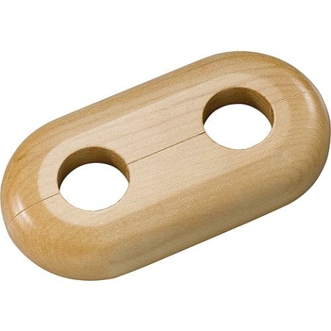 Megaro Holz-Doppelrosette Typ Schwarzwald Ahorn - 19 mm NEU