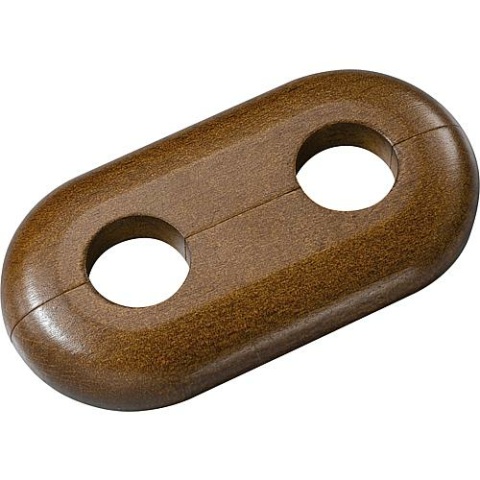 Megaro Wooden Double Rosette Type Black Forest Dark Beech - 21.7 mm NEW