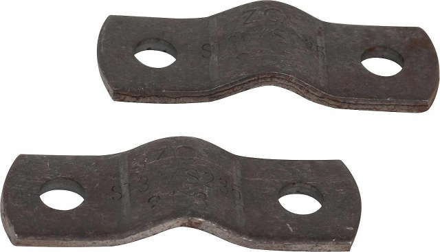 Abrazadera de tubo Cunado de 2 piezas con extremos redondeados, forma A, acero DIN 3567, DN 100 x 115 mm NUEVO