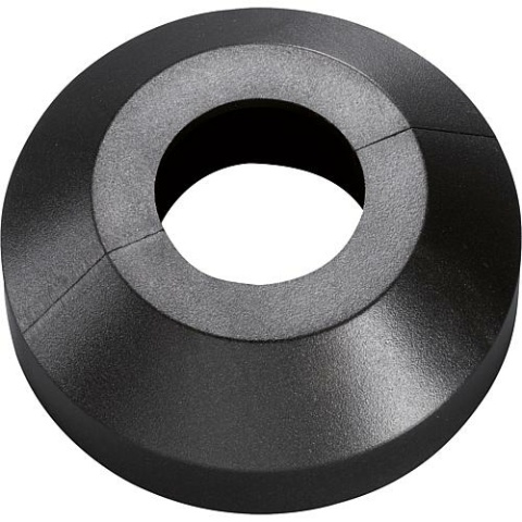 Megaro single rose type Munich black-grey - similar to RAL 7021 - 18mm NEW