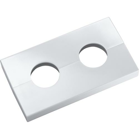 Megaro Doppelrosette Typ Kopenhagen Verkehrsweis - ähnlich RAL 9016 - 21,7mm NEU