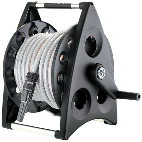 Claber Schlauchtrommel mit Wandhalter mit 20m-Schlauch und Spritze NEU