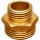 Threaded nipple brass 1 1/4""AG x 1"" AG NEW