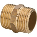 Effebi dubbele nippel messing 1 1/2"" NIEUW