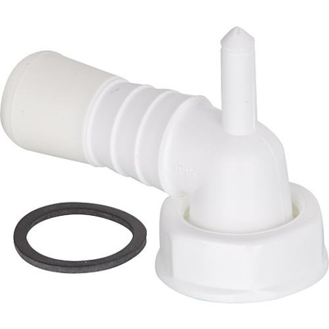 Instrument connection nozzle 90° with condensate connection NEW