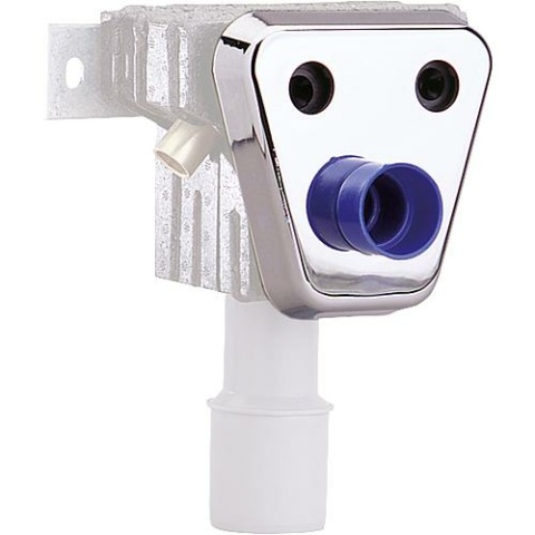 IP Solution 3-hole cover rosette for 32 mm siphon pipe chrome-plated NEW