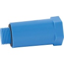 VBW Bouchon de construction 1/2"" avec filetage plastique bleu NOUVEAU