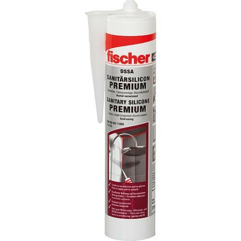 Fischer silicona sanitaria blanco 310 ml / 1 pieza 53101 NUEVO