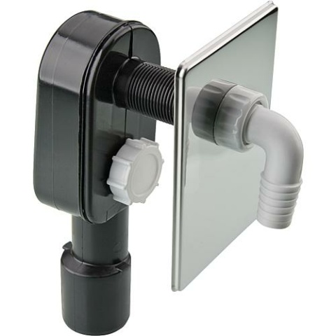 Concealed siphon with stainless steel rosette DN 40/50 NEW