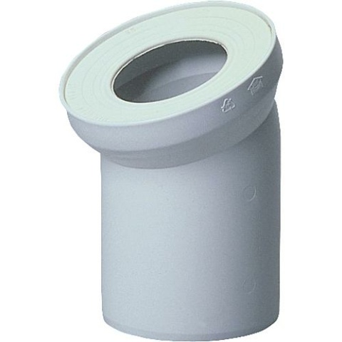 Sanitärtechnik Eisenberg WC-aansluitstuk DN100 22°, wit NIEUW