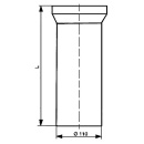 Sanitärtechnik Eisenberg WC connection piece DN100/400mm, white NEW
