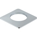 Wasser-Geräte Rosette eckig Chrom 85mm Innendurchm,...