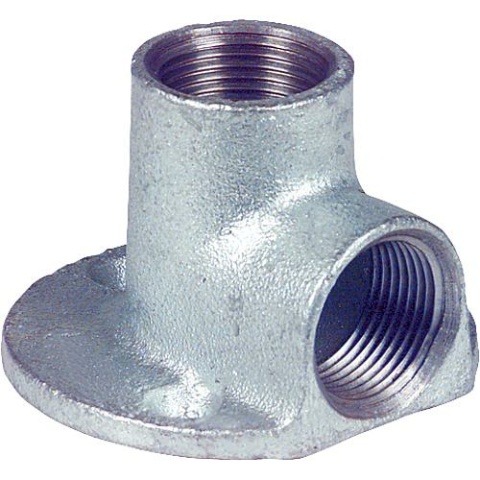 Hermann Schmidt malleable cast iron fittings galvanised Typ. 471 (A5) Wall angle 90° 1/2"" NEW
