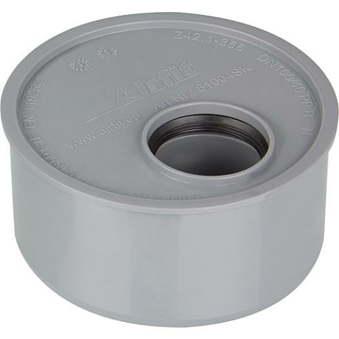 Airfit Reduzierstück kurz DN100 x 40 81004SK NEU