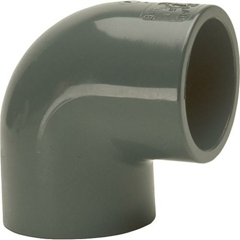 Bänninger PVC-U - Adhesive fitting 90° elbow, 50 mm, adhesive socket on both sides 621.10.01.50 NEW