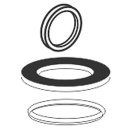 Set di guarnizioni Mepa con contenuto: O-ring, guarnizione a labbro, guarnizione di scarico 590741 NUOVO