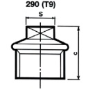 Hermann Schmidt Tempergussfitting verzinkt Nr. 290 Stopfen, Ø 3/4"" NEU