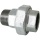 Hermann Schmidt malleable cast iron fitting galvanised no. 341 Screw connection, conical sealing, Ø 1/2"" NEW