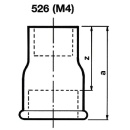 Hermann Schmidt Racor de fundición maleable galvanizado nº 526 Prolongación Ø 1/2"" x 40 NUEVO