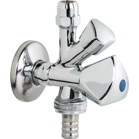 Polished 1/2x10 light version appliance connection valve combi angle NEW